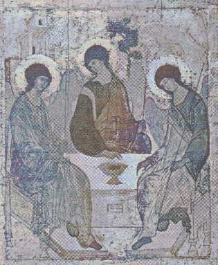 Andrej Rublev, ikona sv. Trojice (15. stol.)