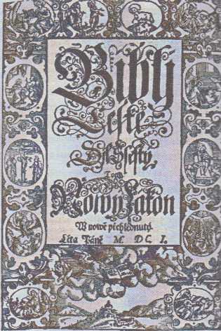 Bible kralická, tzv. šestidílka (titulní list VI. dílu, 1601)