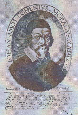 Jan Amos Komenský (kresba G. Glouer, 1642)